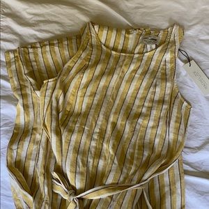 NWT Rachel Zoe linen wide leg jumpsuit